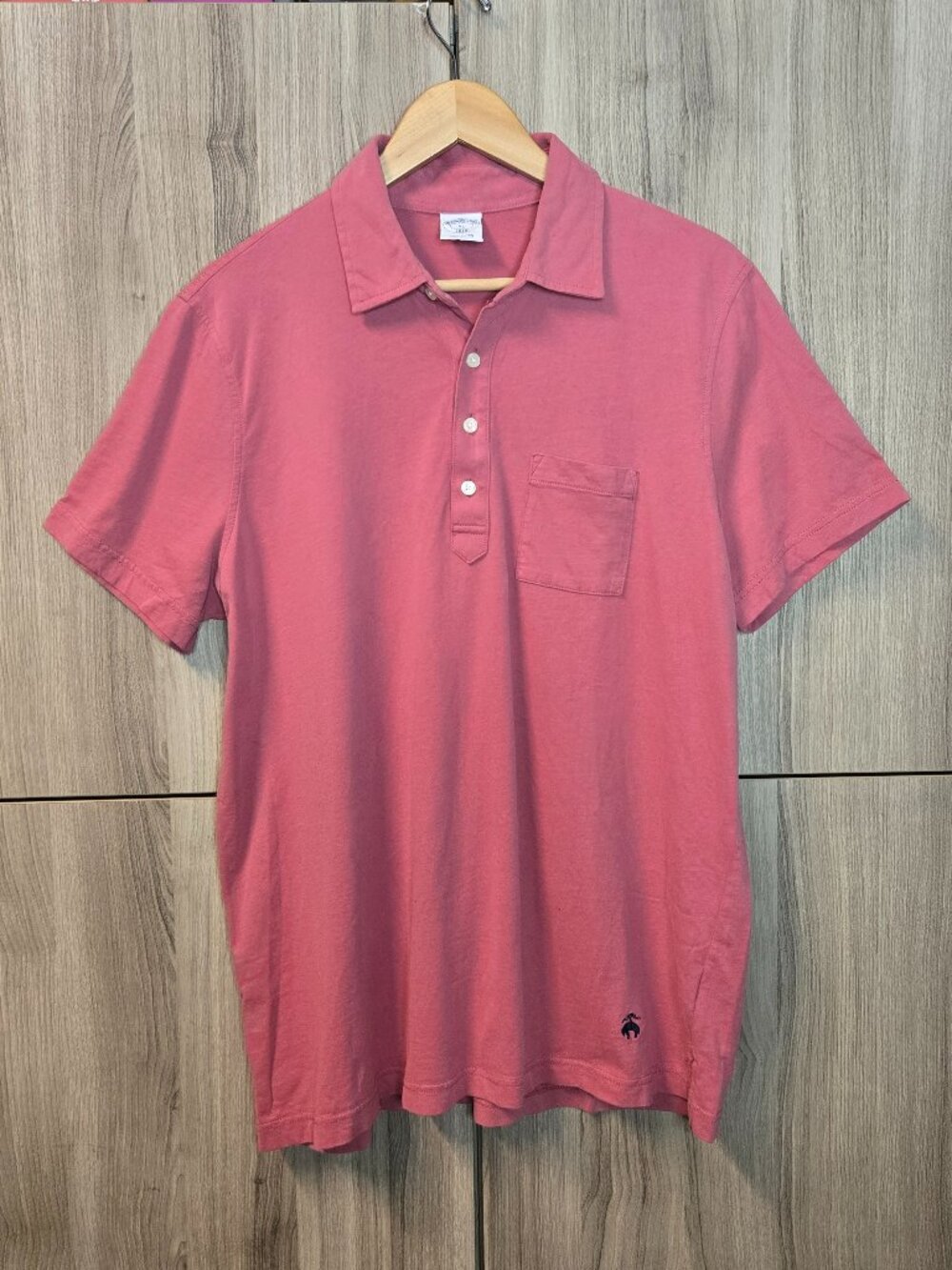 Brooks Brothers Four Button Polo Shirt Mens Melon Golf Preppy Loungewear XL